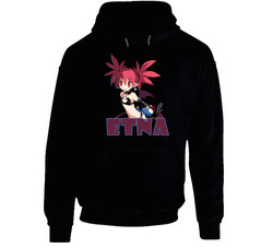 Etna Disgaea Video Game Black Hooded Sweatshirt Hoodie Etna Disgaea Video Game Black Hooded Sweatshirt Hoodie