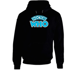 Doctor Who Logo Black Hooded Sweatshirt Hoodie Doctor Who Logo Black Hooded Sweatshirt Hoodie