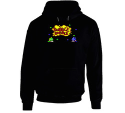 Bubble Bobble Retro Video Game Black Hooded Sweatshirt Hoodie Bubble Bobble Retro Video Game Black Hooded Sweatshirt Hoodie