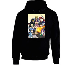Fairy Tail Anime Tv Show Cool Fan Black Hooded Sweatshirt Hoodie Fairy Tail Anime Tv Show Cool Fan Black Hooded Sweatshirt Hoodie