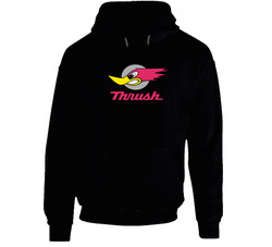 Thrush, T-shirt, Woody, Woodpecker, Exhaust, Automotive, Parts, Aftermarket Black Hooded Sweatshirt Hoodie Thrush, T-shirt, Woody, Woodpecker, Exhaust, Automotive, Parts, Aftermarket Black Hooded Sweatshirt Hoodie