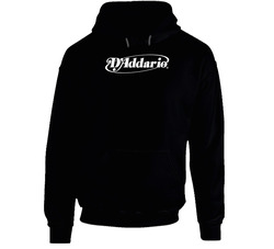 D'addario Guitar Brand Logo Black Hooded Sweatshirt Hoodie D'addario Guitar Brand Logo Black Hooded Sweatshirt Hoodie