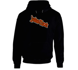 Judas Priest Logo Black Hooded Sweatshirt Hoodie Judas Priest Logo Black Hooded Sweatshirt Hoodie
