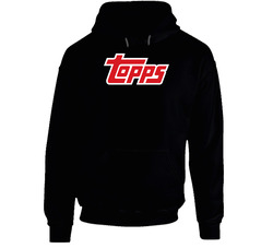Hot Style Apparel Topps Baesball Black Hooded Sweatshirt Hoodie Hot Style Apparel Topps Baesball Black Hooded Sweatshirt Hoodie