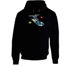 Silver Surfer Comic Superhero Cool Black Black Hooded Sweatshirt Hoodie Silver Surfer Comic Superhero Cool Black Black Hooded Sweatshirt Hoodie