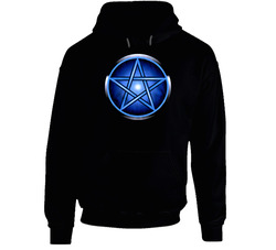 Pentagram Cult Occult Wicca Black Hooded Sweatshirt Hoodie Pentagram Cult Occult Wicca Black Hooded Sweatshirt Hoodie