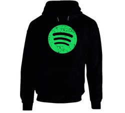 Spotify Cool Company Logo Essential Gift Black Hooded Sweatshirt Hoodie Spotify Cool Company Logo Essential Gift Black Hooded Sweatshirt Hoodie