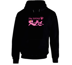 Men's Pink Panther Black Hooded Sweatshirt Hoodie Men's Pink Panther Black Hooded Sweatshirt Hoodie