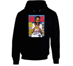 Slam Magazine Issue 89 Ben Wallace Popular Basketball Magazine Grunge Look Black Hooded Sweatshirt Hoodie Slam Magazine Issue 89 Ben Wallace Popular Basketball Magazine Grunge Look Black Hooded Sweatshirt Hoodie