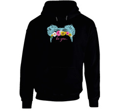 Classic Be You Spring Fling Black Hooded Sweatshirt Hoodie Classic Be You Spring Fling Black Hooded Sweatshirt Hoodie