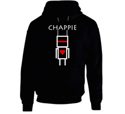 Chappie Tee Black Hooded Sweatshirt Hoodie Chappie Tee Black Hooded Sweatshirt Hoodie