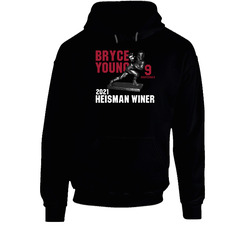 Bryce Young Quarterback 2021 Heisman Winner Fan Black Hooded Sweatshirt Hoodie Bryce Young Quarterback 2021 Heisman Winner Fan Black Hooded Sweatshirt Hoodie
