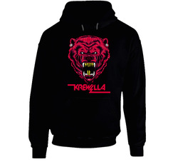 Krewella Black Hooded Sweatshirt Hoodie Krewella Black Hooded Sweatshirt Hoodie
