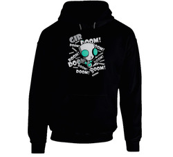Das Invader 9dgkesgk Black Hooded Sweatshirt Hoodie Das Invader 9dgkesgk Black Hooded Sweatshirt Hoodie