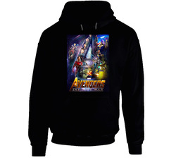 The Movie 2018 Avengers Infinity War Black Hooded Sweatshirt Hoodie The Movie 2018 Avengers Infinity War Black Hooded Sweatshirt Hoodie