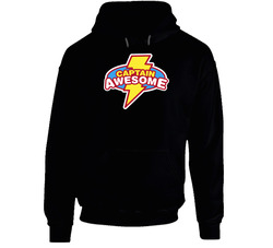 Captain Awesome Funny Cool Black Hooded Sweatshirt Hoodie Captain Awesome Funny Cool Black Hooded Sweatshirt Hoodie