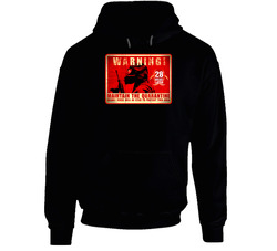28 Days Later Cult Classic Horror Zombie Movie Black Hooded Sweatshirt Hoodie 28 Days Later Cult Classic Horror Zombie Movie Black Hooded Sweatshirt Hoodie