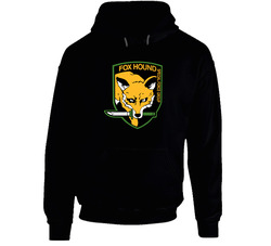 Fox Hound2 Black Hooded Sweatshirt Hoodie Fox Hound2 Black Hooded Sweatshirt Hoodie