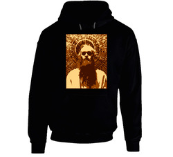 Ram Dass Black Hooded Sweatshirt Hoodie Ram Dass Black Hooded Sweatshirt Hoodie
