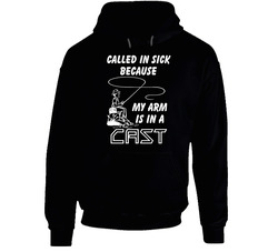 Arm Is In A Cast Black Hooded Sweatshirt Hoodie Arm Is In A Cast Black Hooded Sweatshirt Hoodie