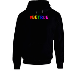 #betrue Support Lgbt In Sports Black Hooded Sweatshirt Hoodie #betrue Support Lgbt In Sports Black Hooded Sweatshirt Hoodie