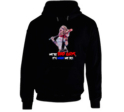 We're Bad Guys Harley Quinn Margot Robbie Suicide Squad Movie Comic Black Hooded Sweatshirt Hoodie