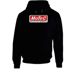 Motec Electronic Systems Automobile Car Truck Motorcycle Auto Parts Cool Distressed Style Brand Logo Emblem Black Hooded Sweatshirt Hoodie