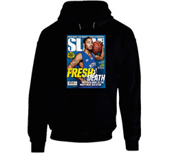 Slam Magazine Issue 117 Derrick Rose Popular Basketball Magazine Grunge Look Black Hooded Sweatshirt Hoodie Slam Magazine Issue 117 Derrick Rose Popular Basketball Magazine Grunge Look Black Hooded Sweatshirt Hoodie