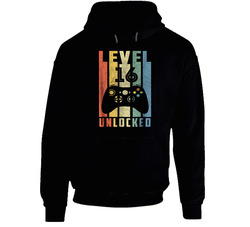 Level 16 Unlocked 16th Video Gamer Birthday Boy Gifts Black Hooded Sweatshirt Hoodie Level 16 Unlocked 16th Video Gamer Birthday Boy Gifts Black Hooded Sweatshirt Hoodie