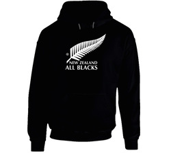 New Zealand All Blacks Black Black Hooded Sweatshirt Hoodie New Zealand All Blacks Black Black Hooded Sweatshirt Hoodie