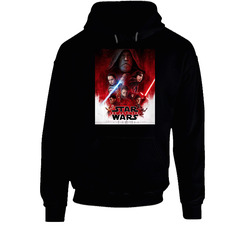 The Movie 2017 Star Wars The Last Jedi Movie Black Hooded Sweatshirt Hoodie The Movie 2017 Star Wars The Last Jedi Movie Black Hooded Sweatshirt Hoodie