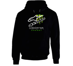 Alpinestars Me Black Black Hooded Sweatshirt Hoodie Alpinestars Me Black Black Hooded Sweatshirt Hoodie