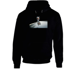 Cadillac Wreath Hood Ornament 2 Black Hooded Sweatshirt Hoodie Cadillac Wreath Hood Ornament 2 Black Hooded Sweatshirt Hoodie