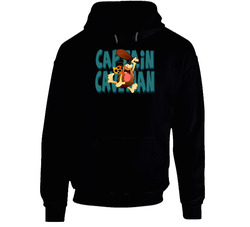 Captain Caveman Cartoon Classic Logo Black Hooded Sweatshirt Hoodie Captain Caveman Cartoon Classic Logo Black Hooded Sweatshirt Hoodie