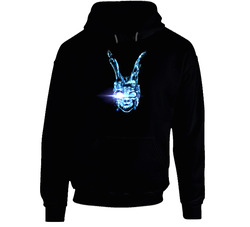 Donnie Darko Mask 2 Black Hooded Sweatshirt Hoodie Donnie Darko Mask 2 Black Hooded Sweatshirt Hoodie