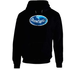 Ocean Spray Logo Popular Water Brand Drink Company Fan Gift Black Hooded Sweatshirt Hoodie