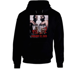 Deontay Wilder Tyson Fury 2 Fight Poster Distressed Look Fan Black Hooded Sweatshirt Hoodie Deontay Wilder Tyson Fury 2 Fight Poster Distressed Look Fan Black Hooded Sweatshirt Hoodie