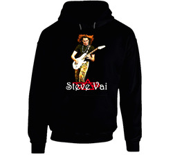 Steve Vai Guitarist Rock Black Hooded Sweatshirt Hoodie Steve Vai Guitarist Rock Black Hooded Sweatshirt Hoodie