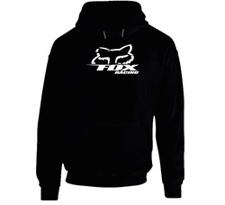 Fox Racers Men's Black Black Hooded Sweatshirt Hoodie Fox Racers Men's Black Black Hooded Sweatshirt Hoodie