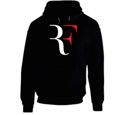 Tee RF Roger Federer Rafael Nadal Tennis Perfect T-Shirt Size S - 6XL Black Hooded Sweatshirt Hoodie
