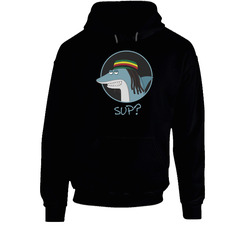 Reggae Shark Key Of Awesome Sup? T Shirt Standard Anime Xsm-6xl Tee Black Hooded Sweatshirt Hoodie