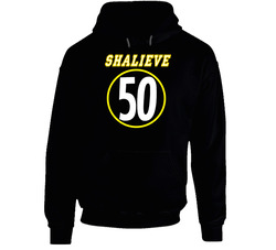 Pittsburgh Steelers Shalieve Ryan Shazier Cheap Football Support Black Hooded Sweatshirt Hoodie