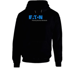 Eaton Corporation Industry Pig In Black Hooded Sweatshirt Hoodie Eaton Corporation Industry Pig In Black Hooded Sweatshirt Hoodie