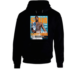 Slam Magazine Issue 102 Gilbert Arenas Popular Basketball Magazine Grunge Look Black Hooded Sweatshirt Hoodie Slam Magazine Issue 102 Gilbert Arenas Popular Basketball Magazine Grunge Look Black Hooded Sweatshirt Hoodie