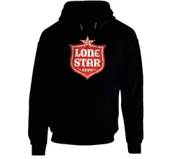 Lone Star Beer Cool Popular Food Drink Restaurant Brand Logo Gift Black Hooded Sweatshirt Hoodie