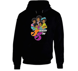 Jackson 5 5ive Mens Black Black Hooded Sweatshirt Hoodie Jackson 5 5ive Mens Black Black Hooded Sweatshirt Hoodie