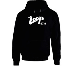 The Loop 97.9 Chicago Black Hooded Sweatshirt Hoodie The Loop 97.9 Chicago Black Hooded Sweatshirt Hoodie