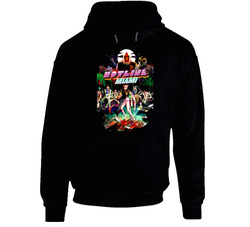 Hotline Miami 80s Retro Indie Pc Game Cool Black Hooded Sweatshirt Hoodie Hotline Miami 80s Retro Indie Pc Game Cool Black Hooded Sweatshirt Hoodie