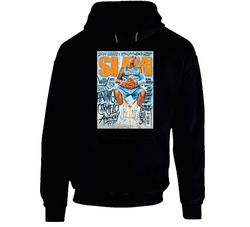 Slam Magazine Issue 132 Carmelo Anthony Popular Basketball Magazine Grunge Look Black Hooded Sweatshirt Hoodie Slam Magazine Issue 132 Carmelo Anthony Popular Basketball Magazine Grunge Look Black Hooded Sweatshirt Hoodie