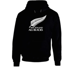 All Black New Zealand Black Black Hooded Sweatshirt Hoodie